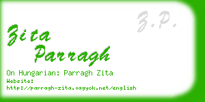 zita parragh business card